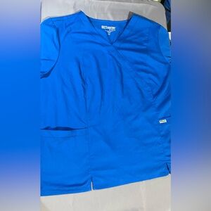 Grey's Anatomy 5XL Scrub Top Women’s Royal Blue #2022